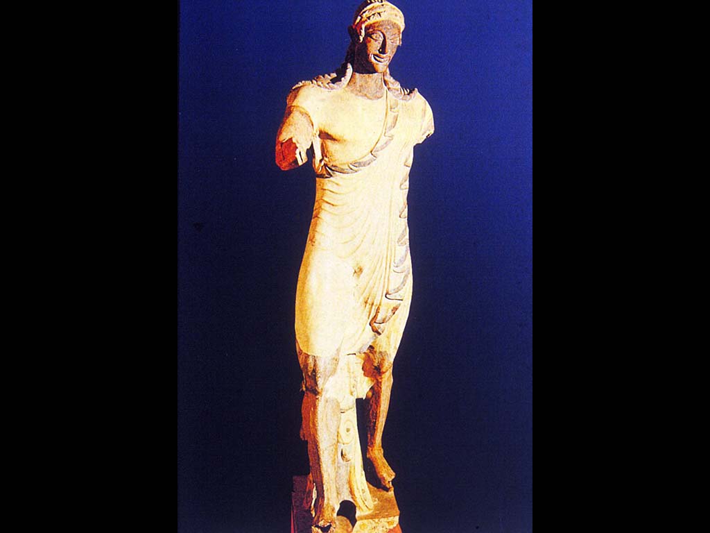 Вулка. Аполлон из Вей. Терракота. VI в. до н. э. Музей Вилла Джулия. Рим.