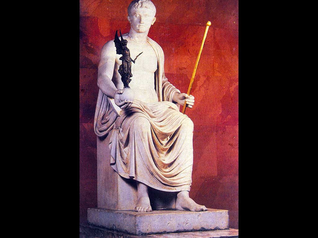 Статуя Октавиана Августа. Мрамор Кон. I в. до н. э. Рим.