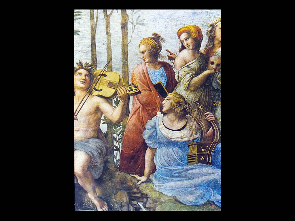 Аполлон и музы. (Фрагмент фрески.)