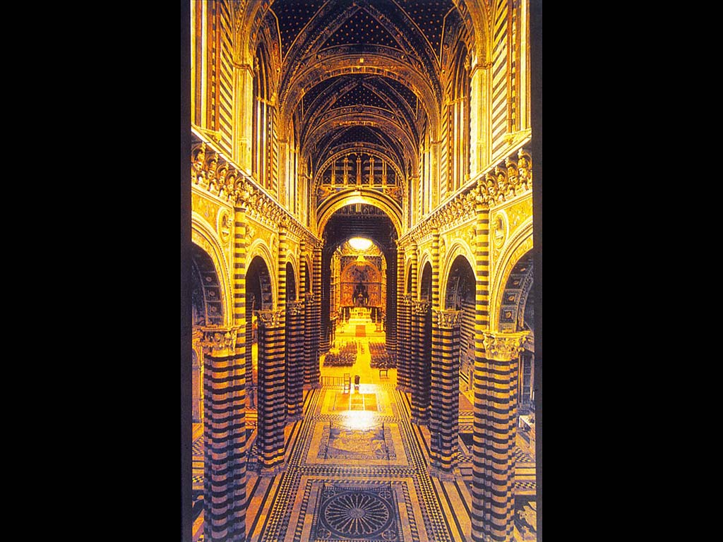 Интерьер собора в Сиене