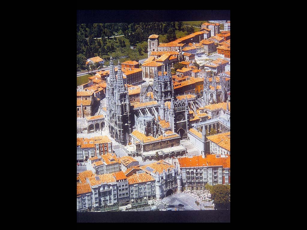 Бургос. Вид на старый город и собор (Испания)