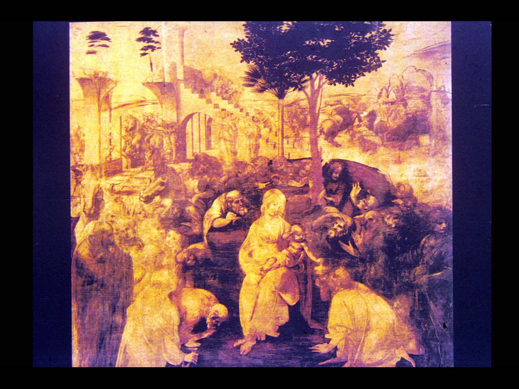 Поклонение волхвов. 1481-1482. (Не окончена) Галерея Уффици. Флоренция