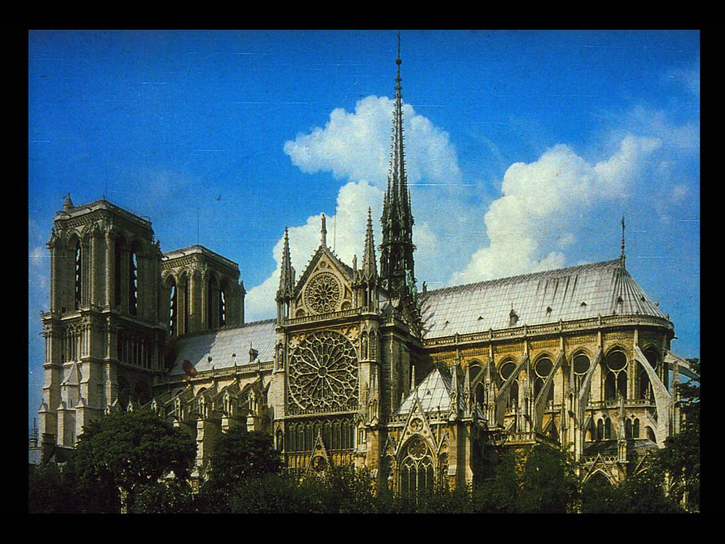 Готика. Собор Нотр-Дам (Париж, Франция) . 1163-1345