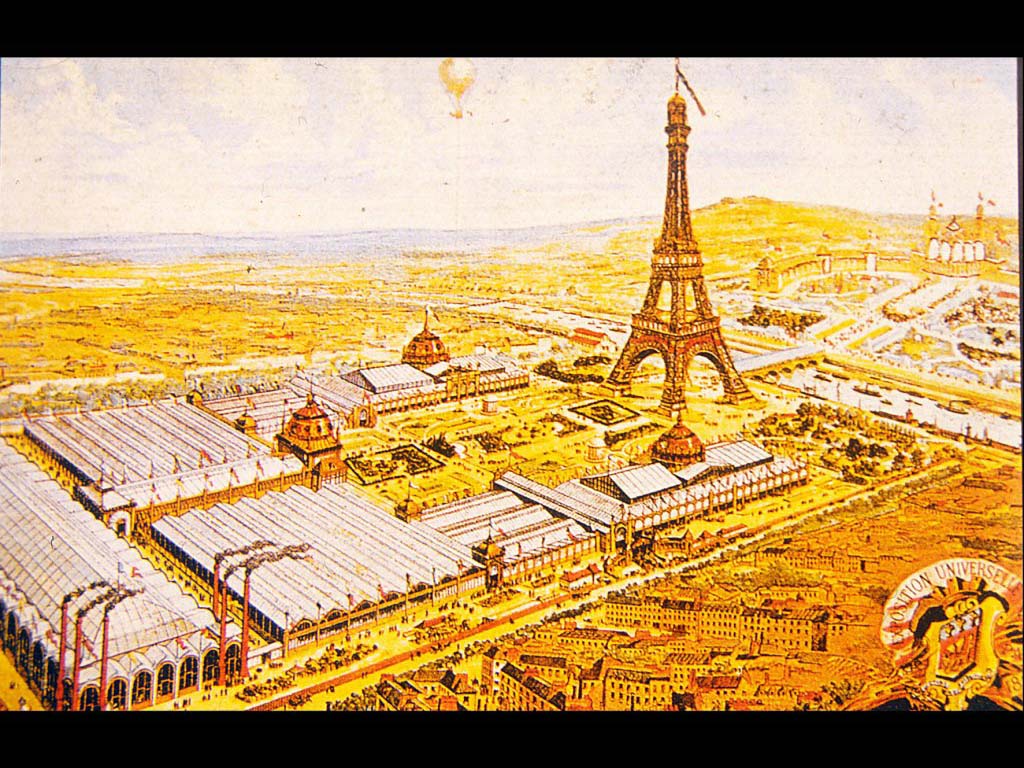Всемирная выставка в Париже, 1889 г. Эйфелева башня. Цветная литография. Музей Карновале, Париж