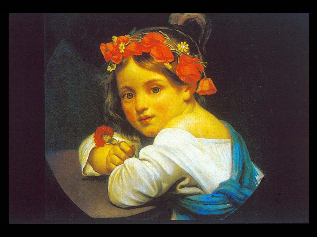 Девочка в маковом венке. 1819. ГТГ