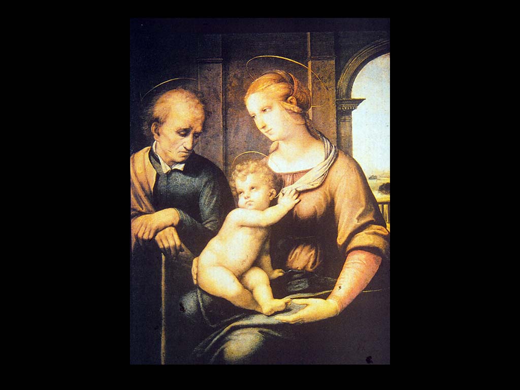 Святое семейство (Мадонна с безбородым Иосифом) 1505. ГЭ. С.-Петербург.
