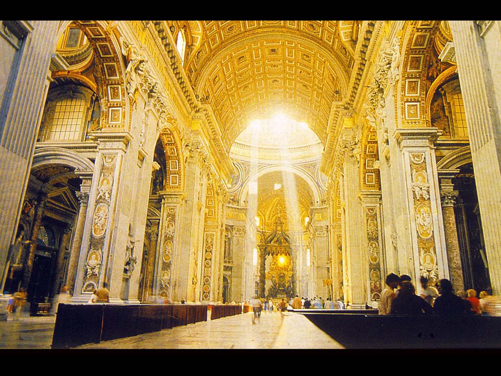 Собор Св. Петра. Внутренний вид Ватикан, Рим.