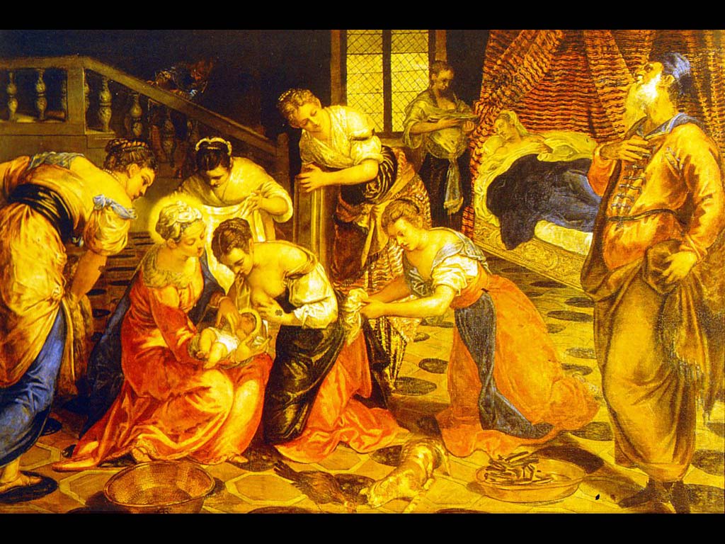 Рождение Иоанна Крестителя. Якопо Тинторетто. Около 1550. ГЭ. С-Петербург.