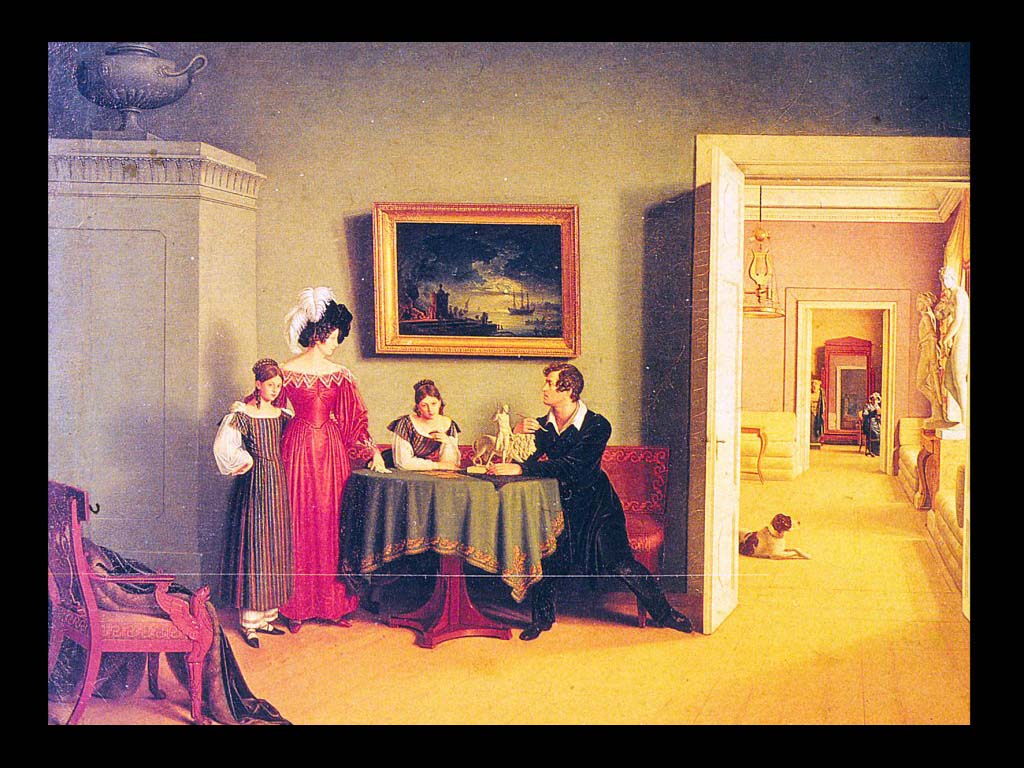 Ф. П. Толстой. Семья художника. 1830. Холст. Масло.